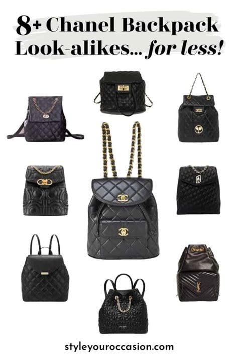 chanel backpack dupe|best chanel knockoff handbags.